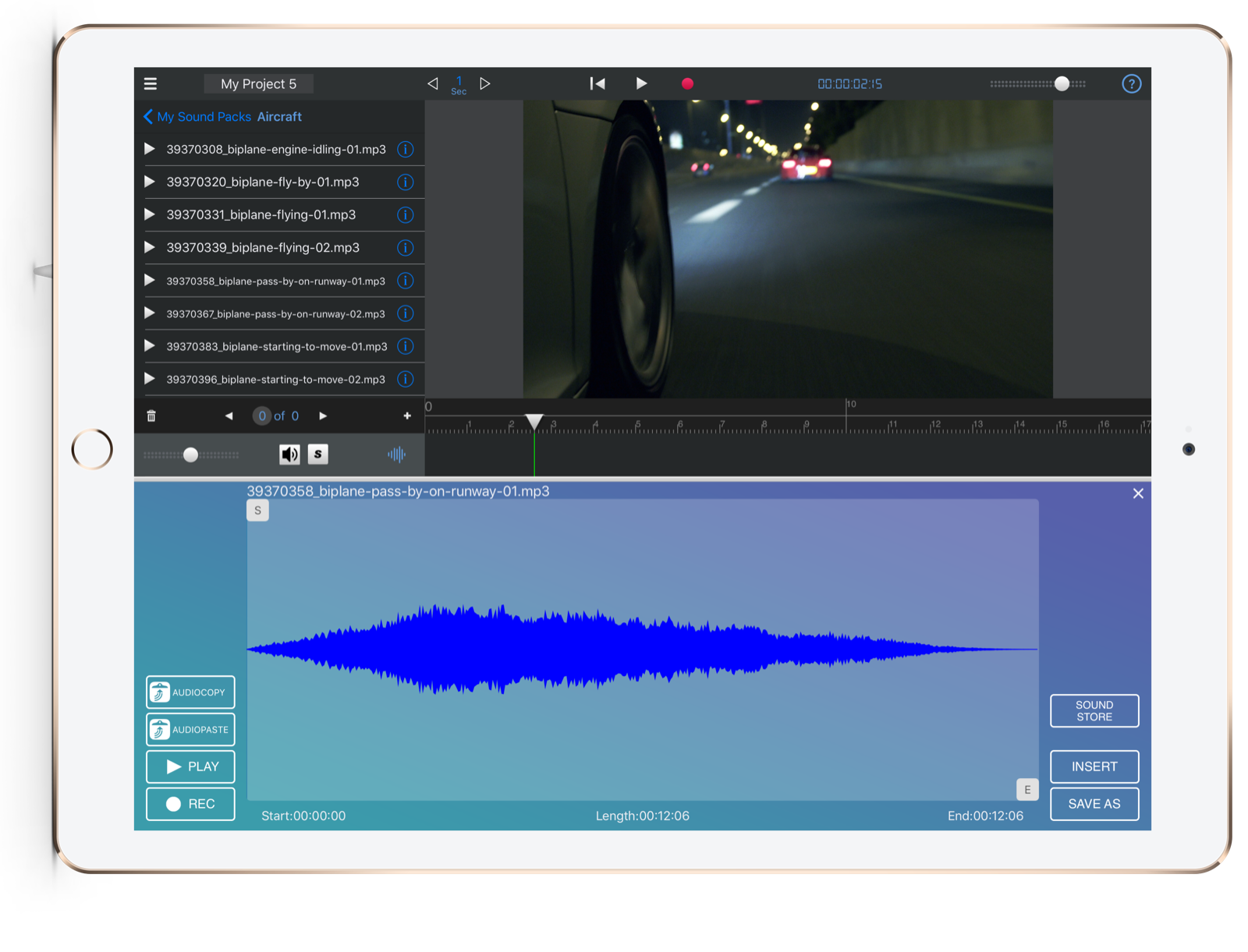 The wave editor